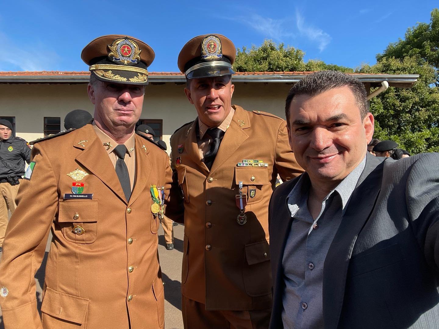 PREFEITO EDIMAR SANTOS PARTICIPA DE ENTREGA DE MEDALHA DE MÉRITO DO 18º BATALHÃO DE PM/PR