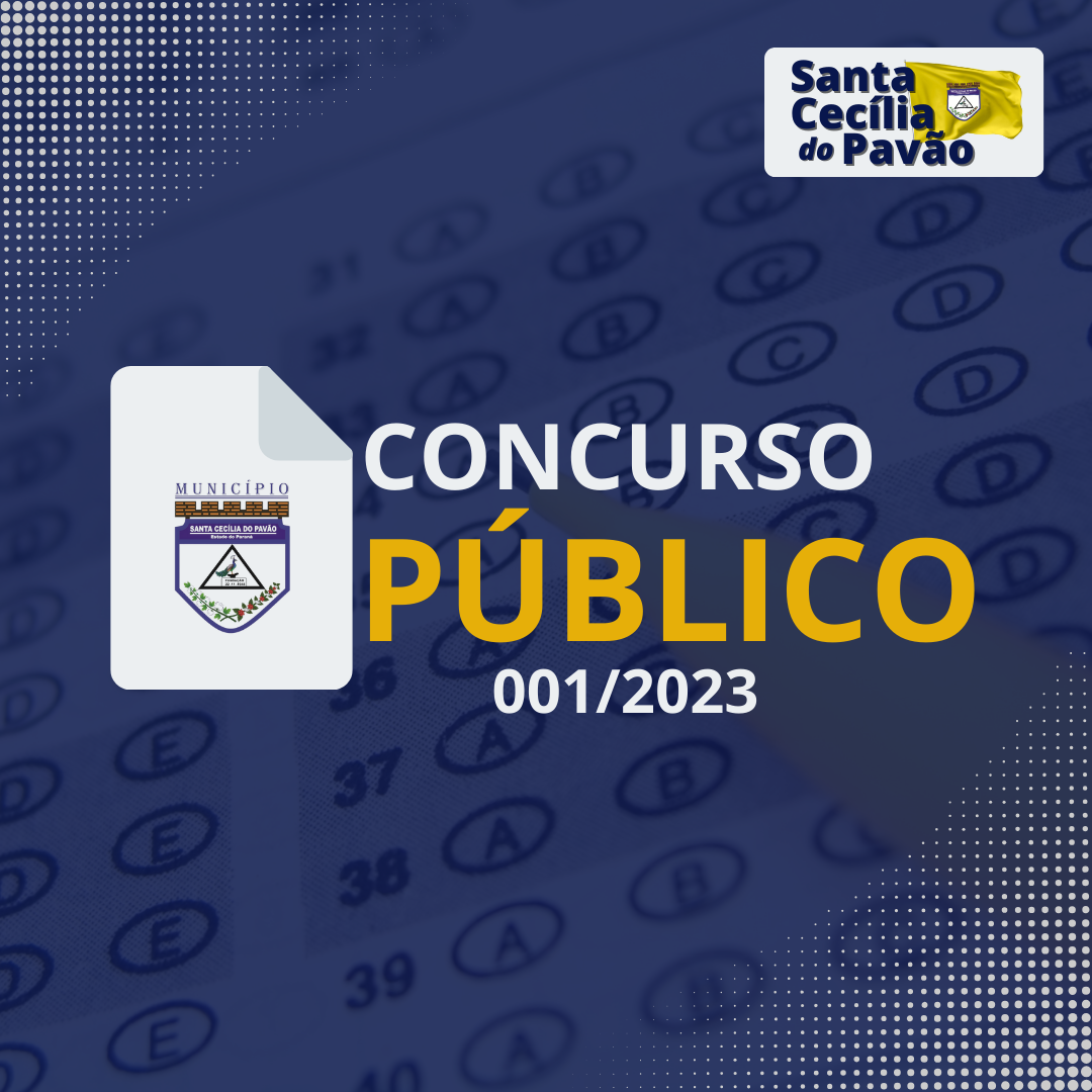 EDITAL DE CONVOCAÇÃO Nº 003/2023 - CONCURSO PÚBLICO - Prefeitura